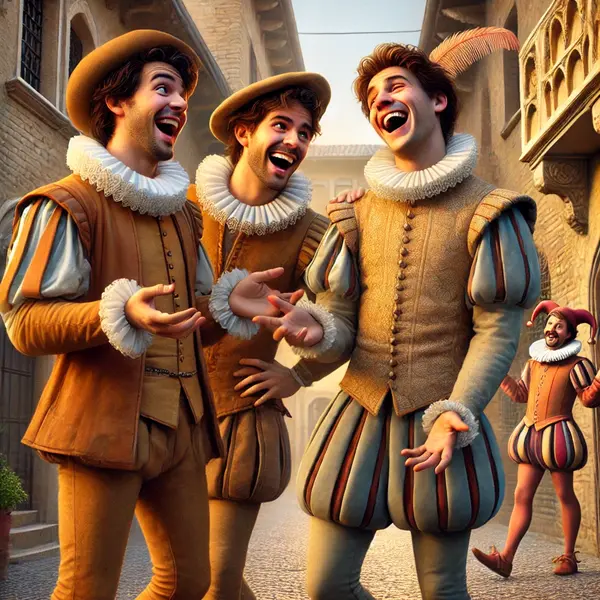 Funny jokes in Romeo and Juliet Act 1