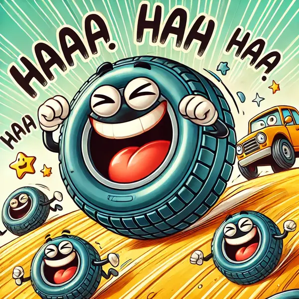Rolling Laughs with Tire Humor