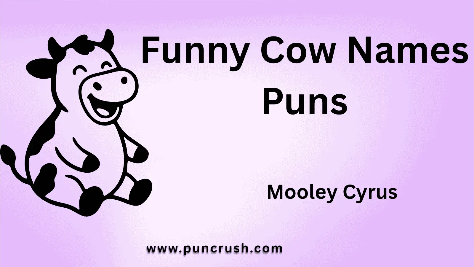 Funny Cow Names Puns