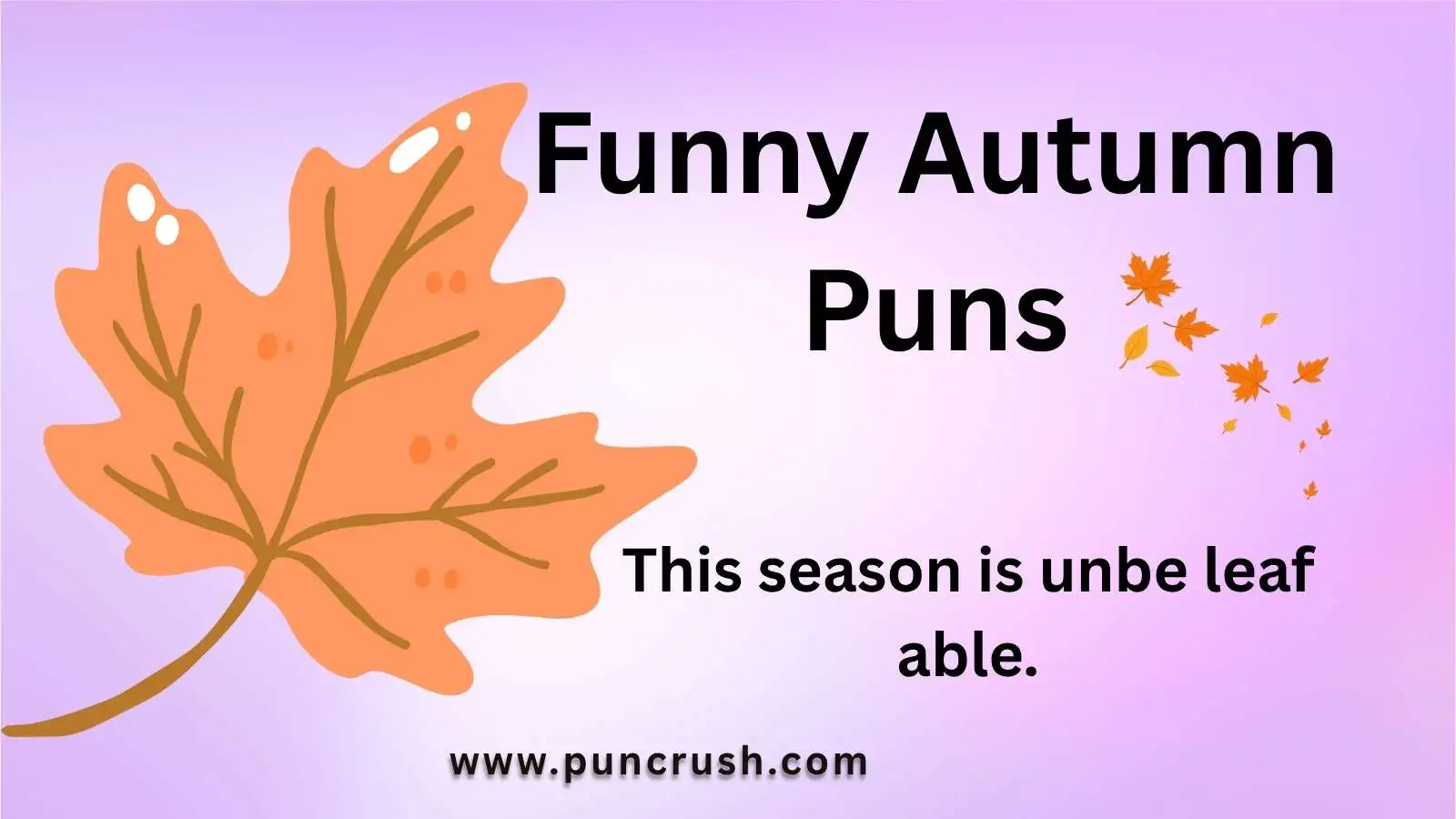 Funny Autumn Puns
