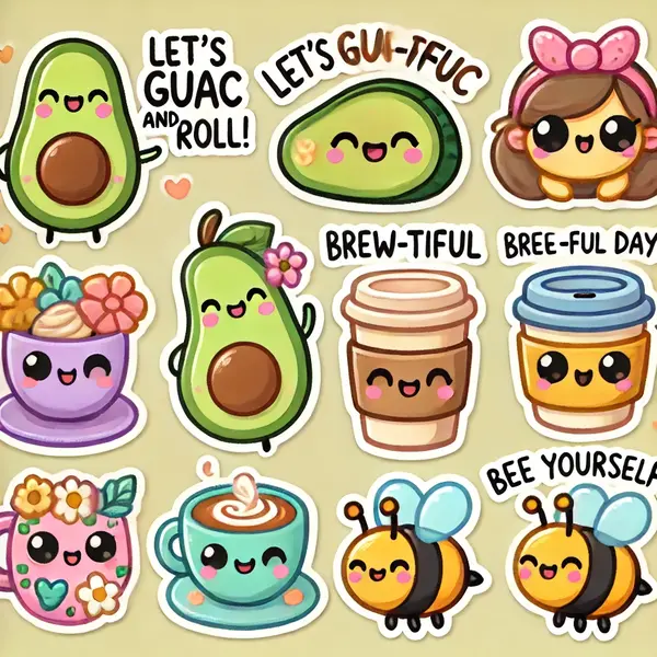 Cute Sticker Puns