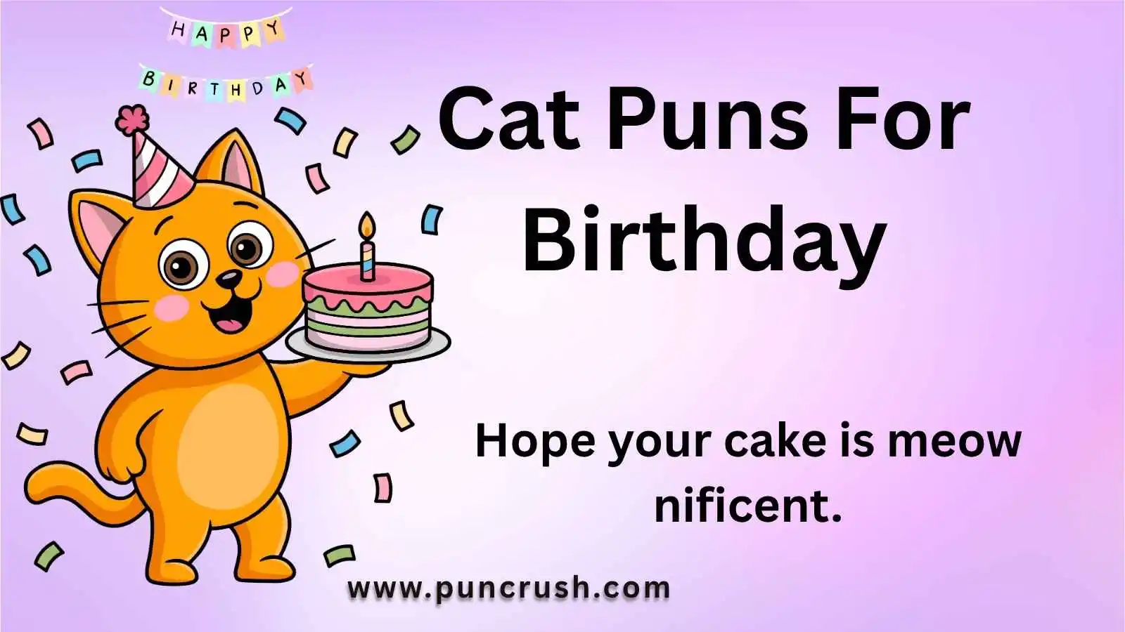 Cat Puns For Birthday