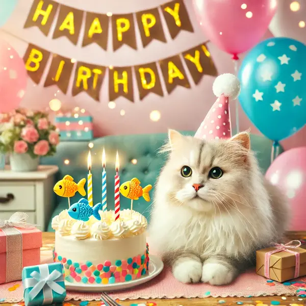 Cat Birthday Wishes