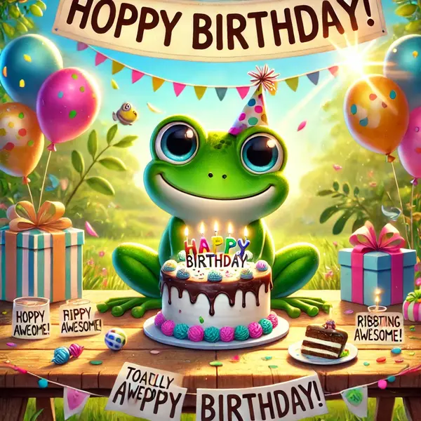 Frog birthday puns