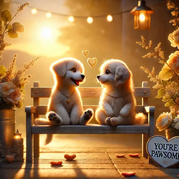 Romantic dog puns