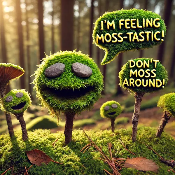 Clever moss jokes