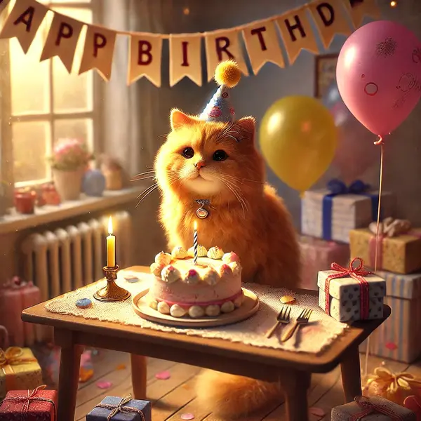 Sweet Cat Birthday