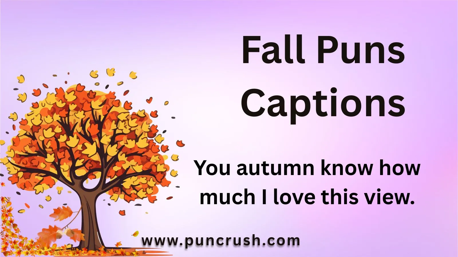 Fall Puns Captions