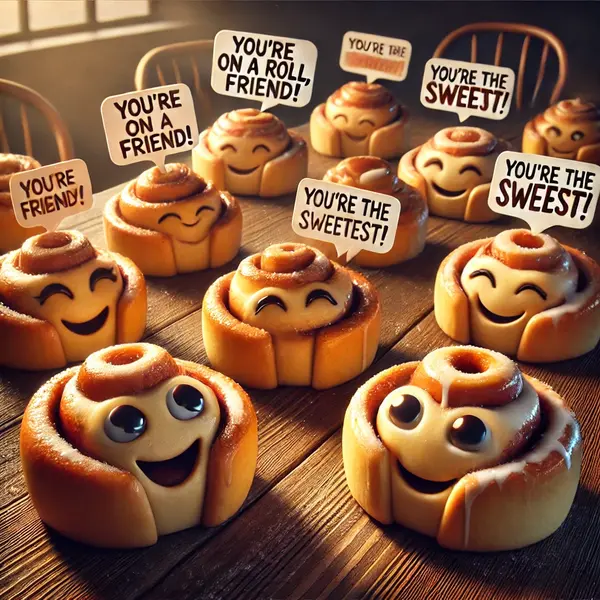 Cinnamon Roll Puns For Friends