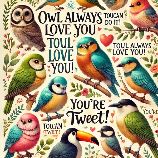 Cute bird themed puns