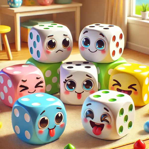 Cute dice humor for kids