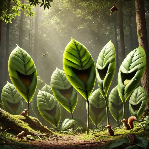 Nature humor with leafy