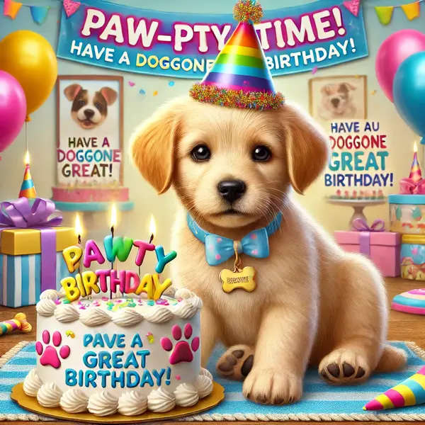 puppy birthday puns for kids