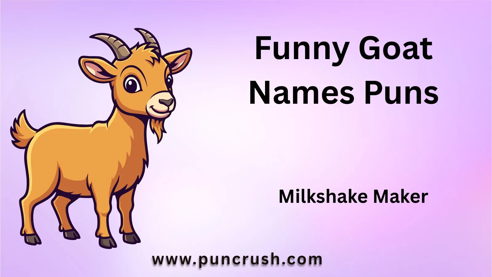 Funny Goat Names Puns
