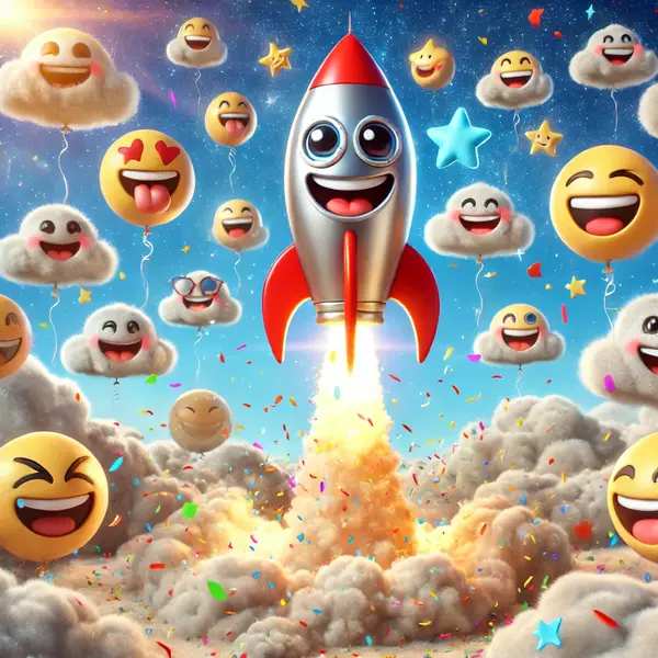 Rocket humor that lifts moods