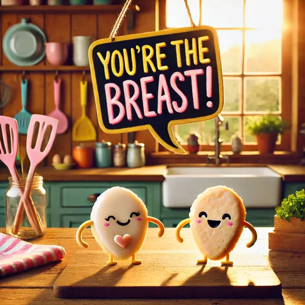 breast puns for friendly vibes