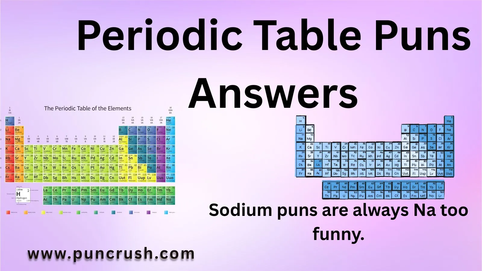 Periodic Table Puns Answers