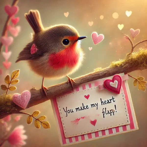 Valentine Bird Puns to Warm Hearts