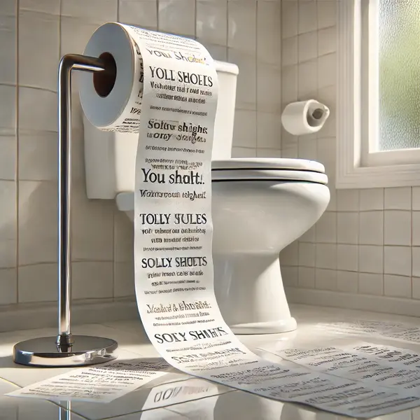 Toilet paper jokes 