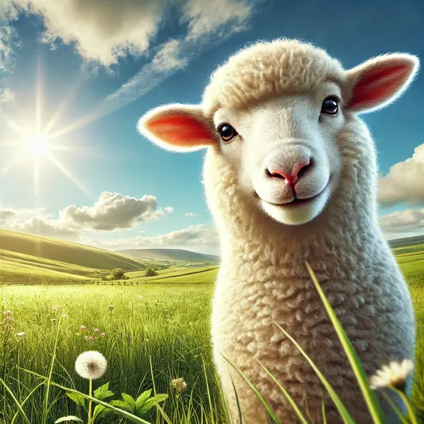 Sheep Smiles For Joy 