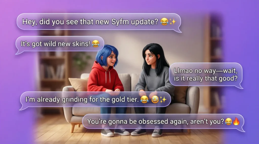 Examples of Syfm in Conversation