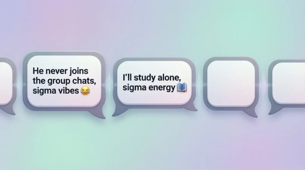 Examples of Sigma in Conversation