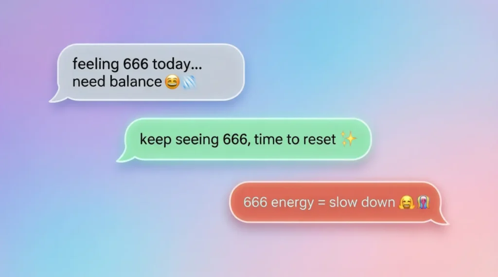 Examples of 666 Angel Number in Conversation