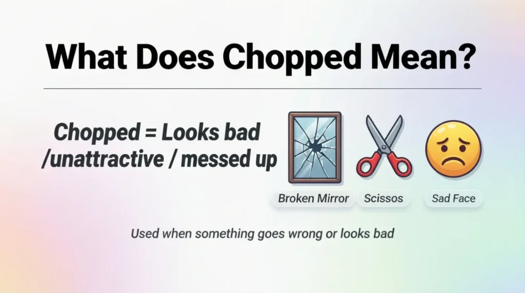 What Does Chopped Mean in Text