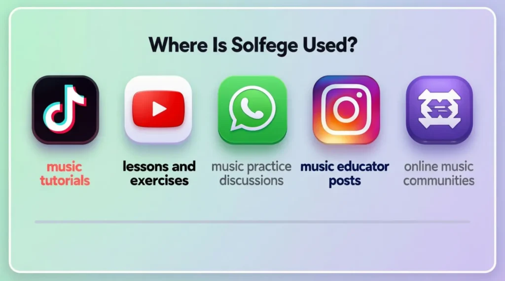Where Is Solfege Commonly Used