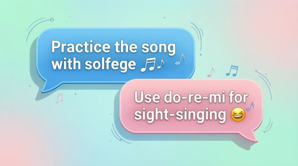 Examples of Solfege in Conversation