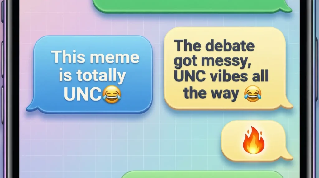 Examples of UNC in Conversation