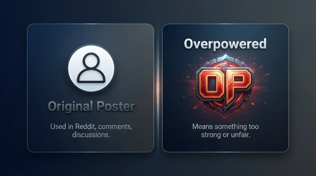 Where Is OP Commonly Used