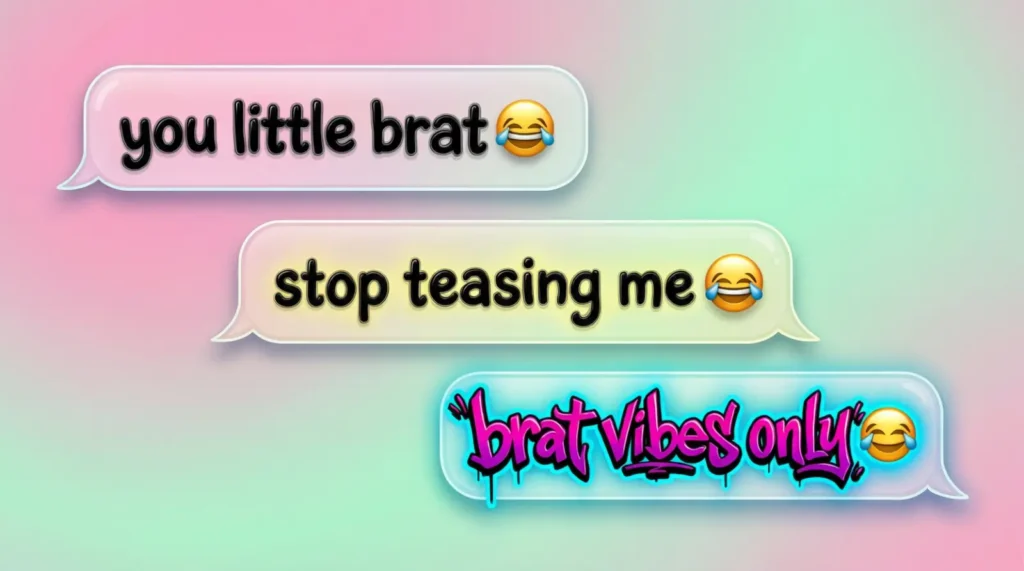Examples of Brat in Conversation