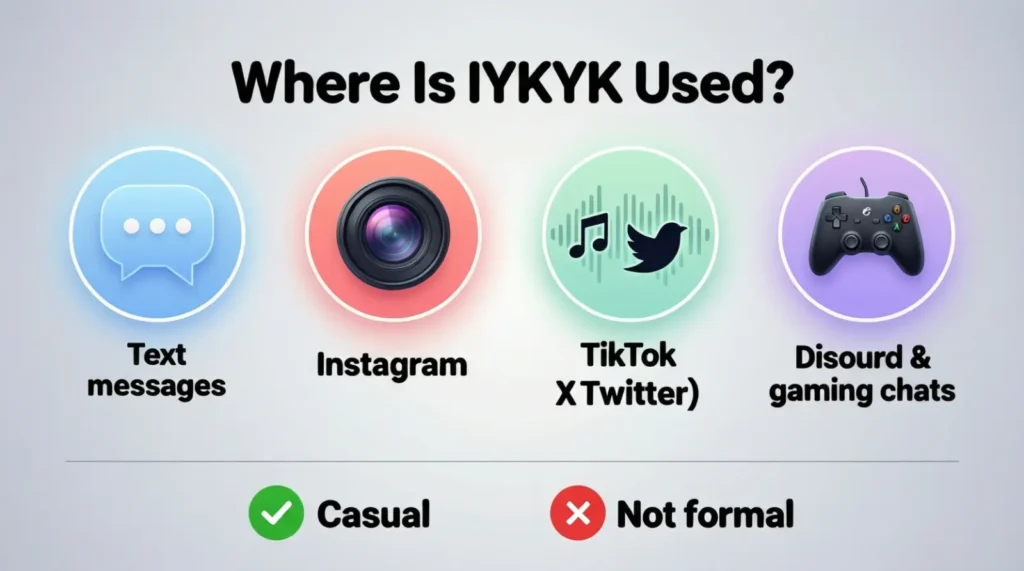 Where Is IYKYK Commonly Used