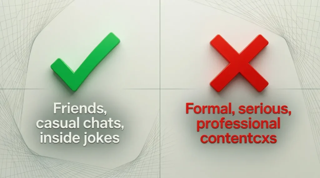 When to Use and When Not to Use IYKYK