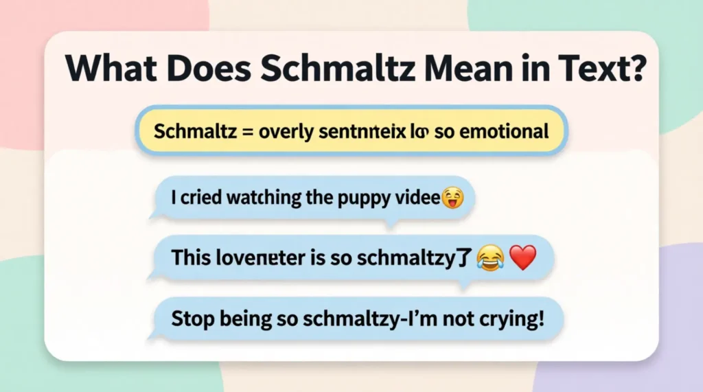 What Does Schmaltz Mean in Text