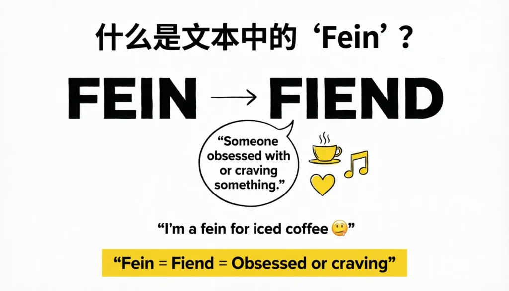 What Does Fein Mean in Text