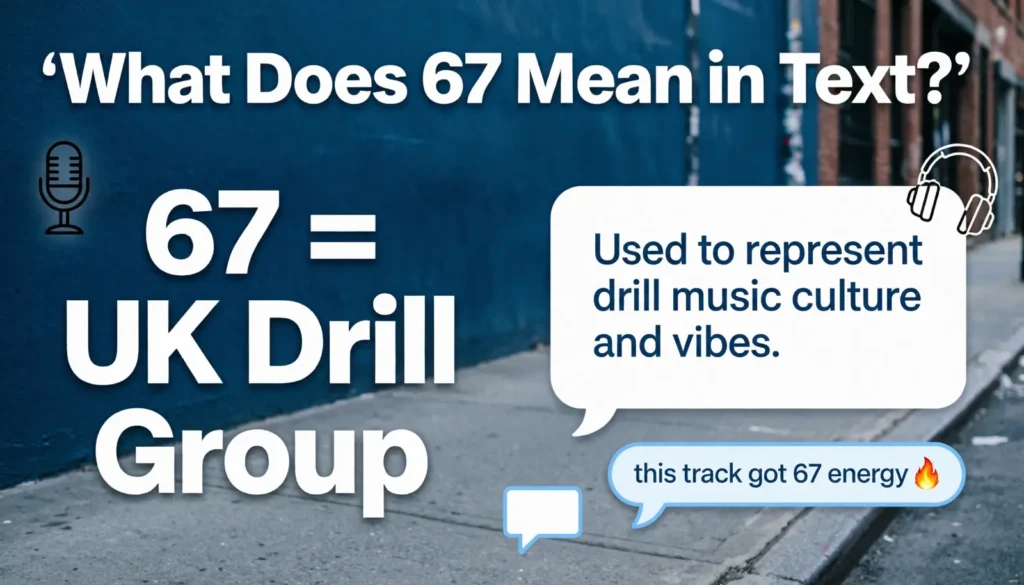 What Does 67 Mean in Text