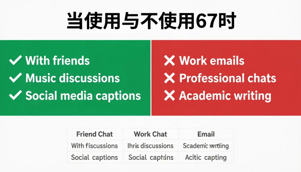 When to Use and When Not to Use 67