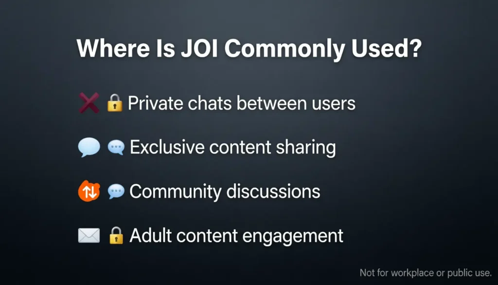 Where Is JOI Commonly Used