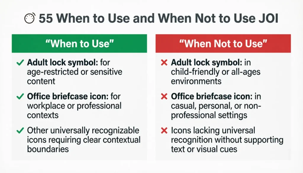 When to Use and When Not to Use JOI