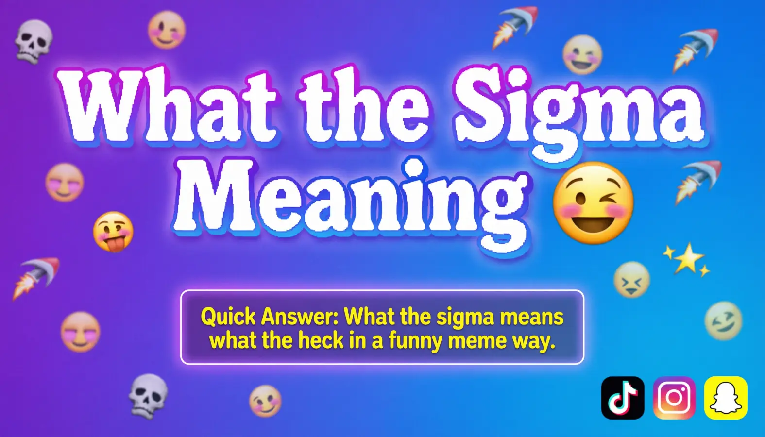 What the sigma meaning