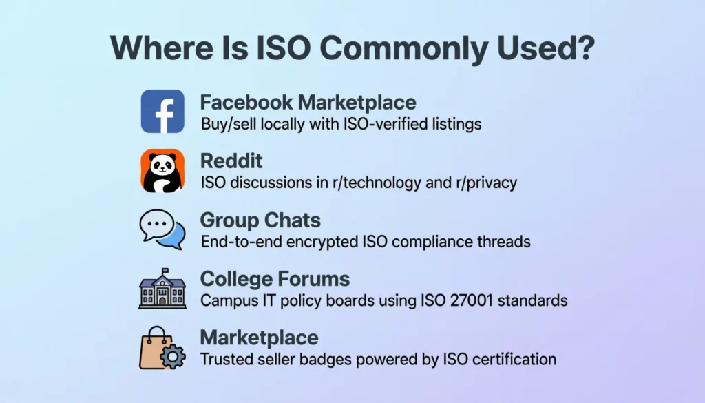 Where Is ISO Commonly Used