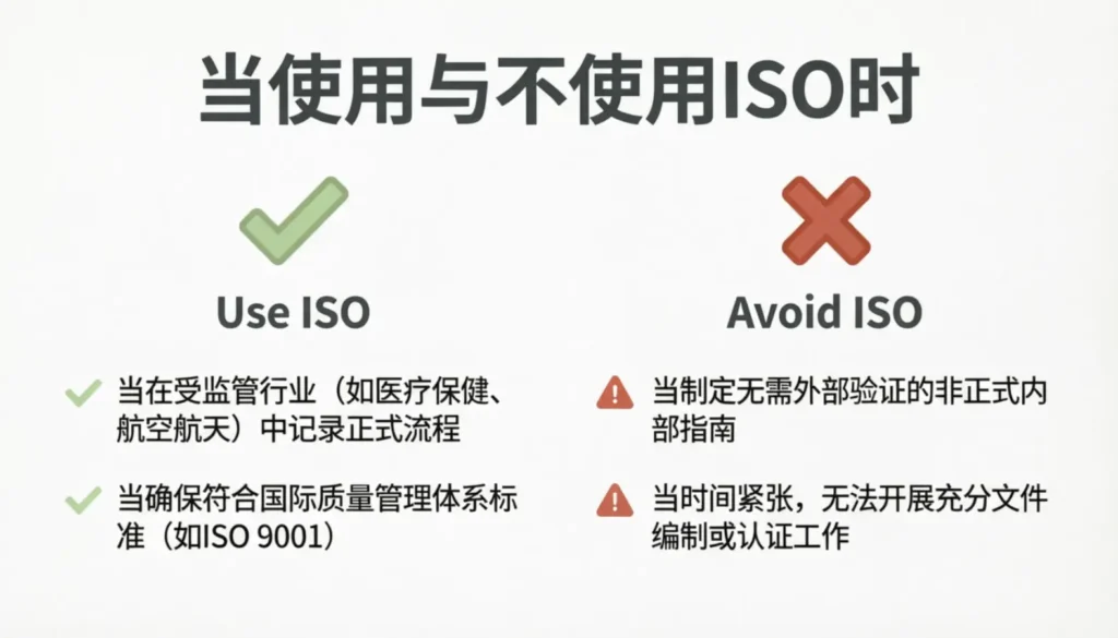 When to Use and When Not to Use ISO