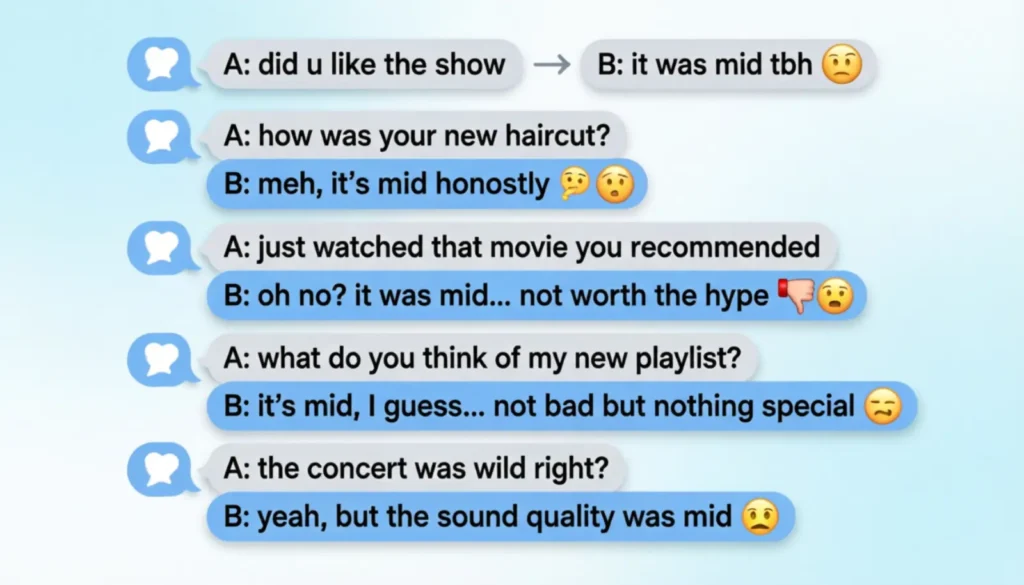 Examples of Mid in Conversation