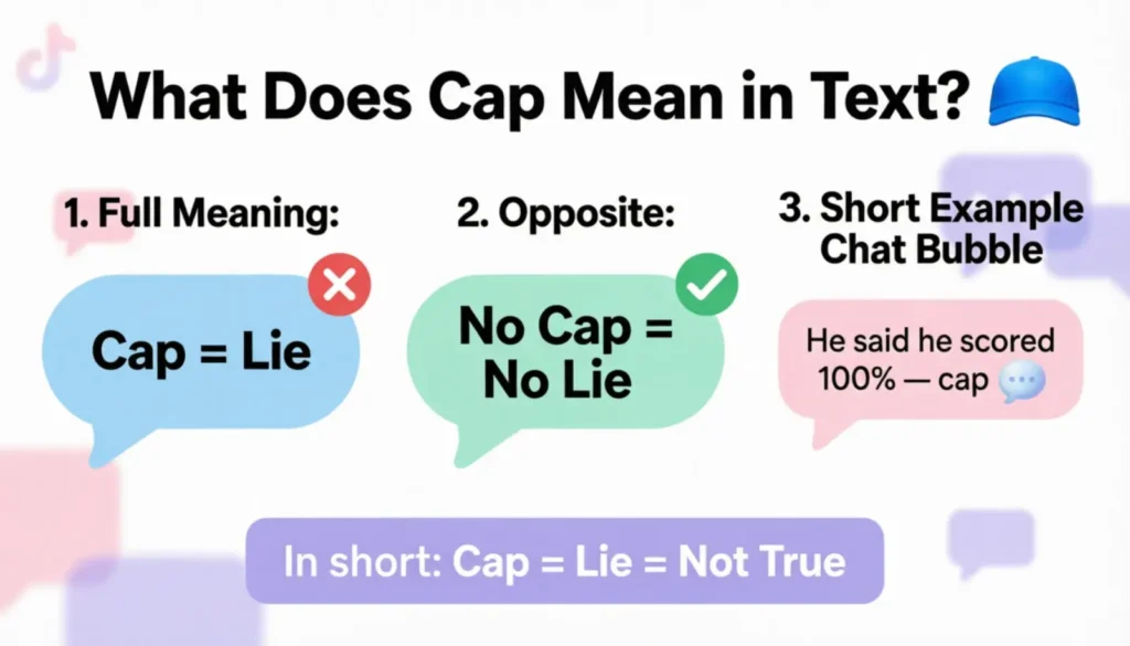 What Does Cap Mean in Text