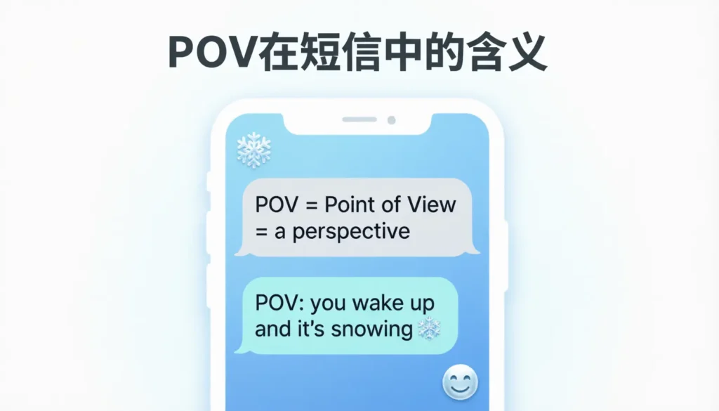 What Does POV Mean in Text