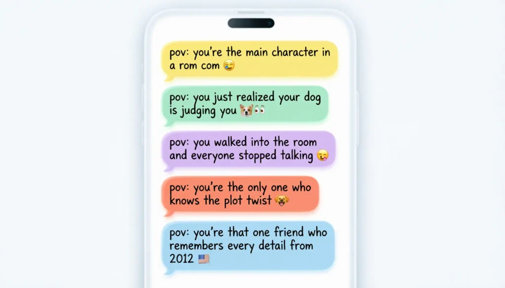 Examples of POV in Conversation