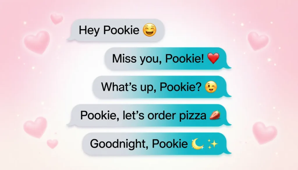 Examples of Pookie in Conversation