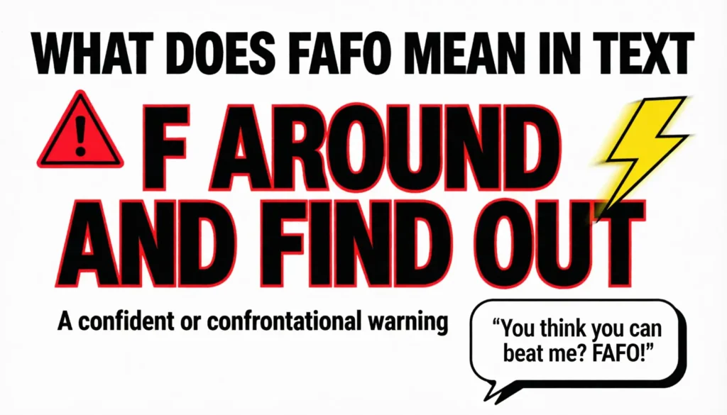 What Does FAFO Mean in Text